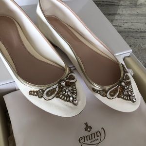 Emmy London Wedding Carrie White Ballet Flat 8